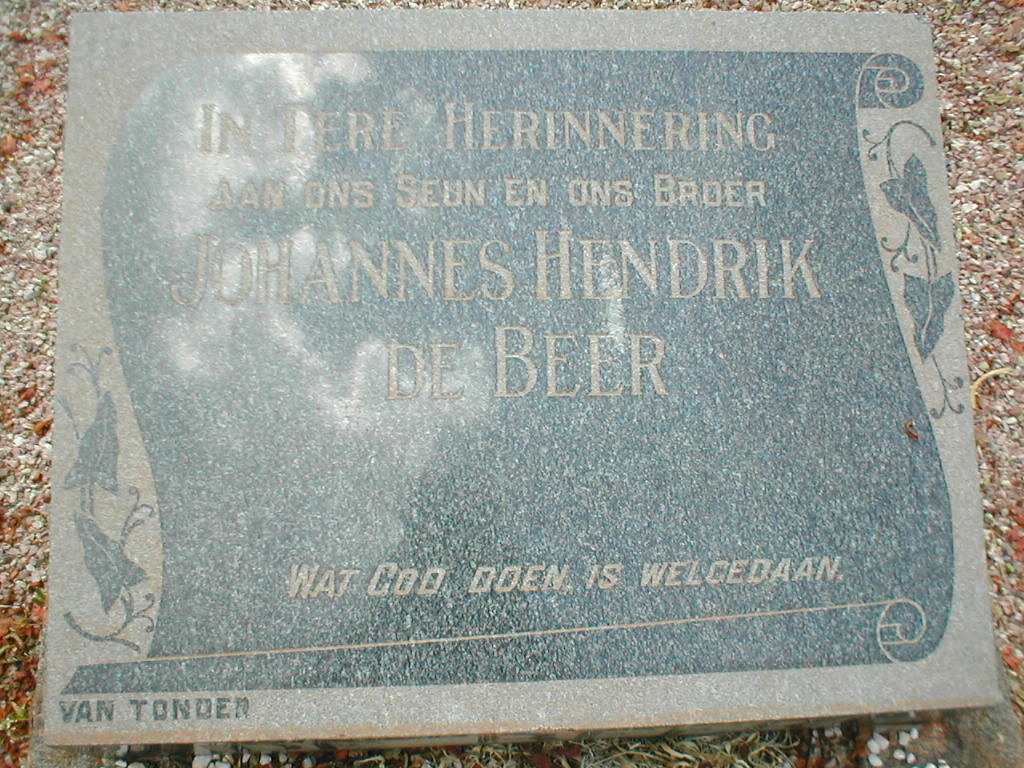 BEER Johannes Hendrik, de