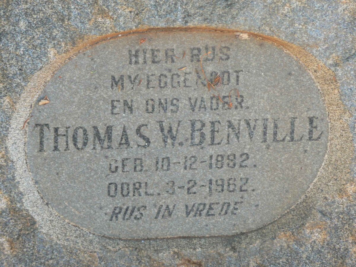 BENVILLE Thomas W. 1892-1962
