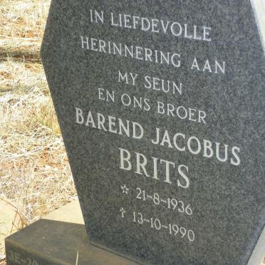 BRITS Barend Jacobus 1936-1990
