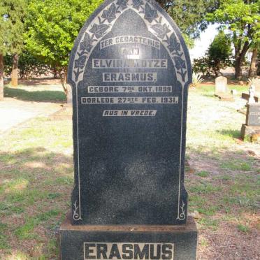 ERASMUS Elvira Kotze 1899-1931