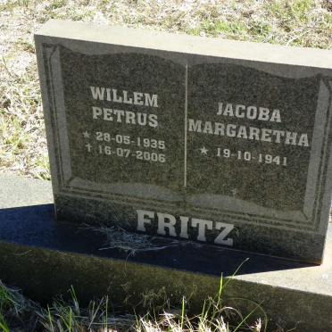 FRITZ Willem Petrus 1935-2006 &amp; Jacoba Margaretha 1941-