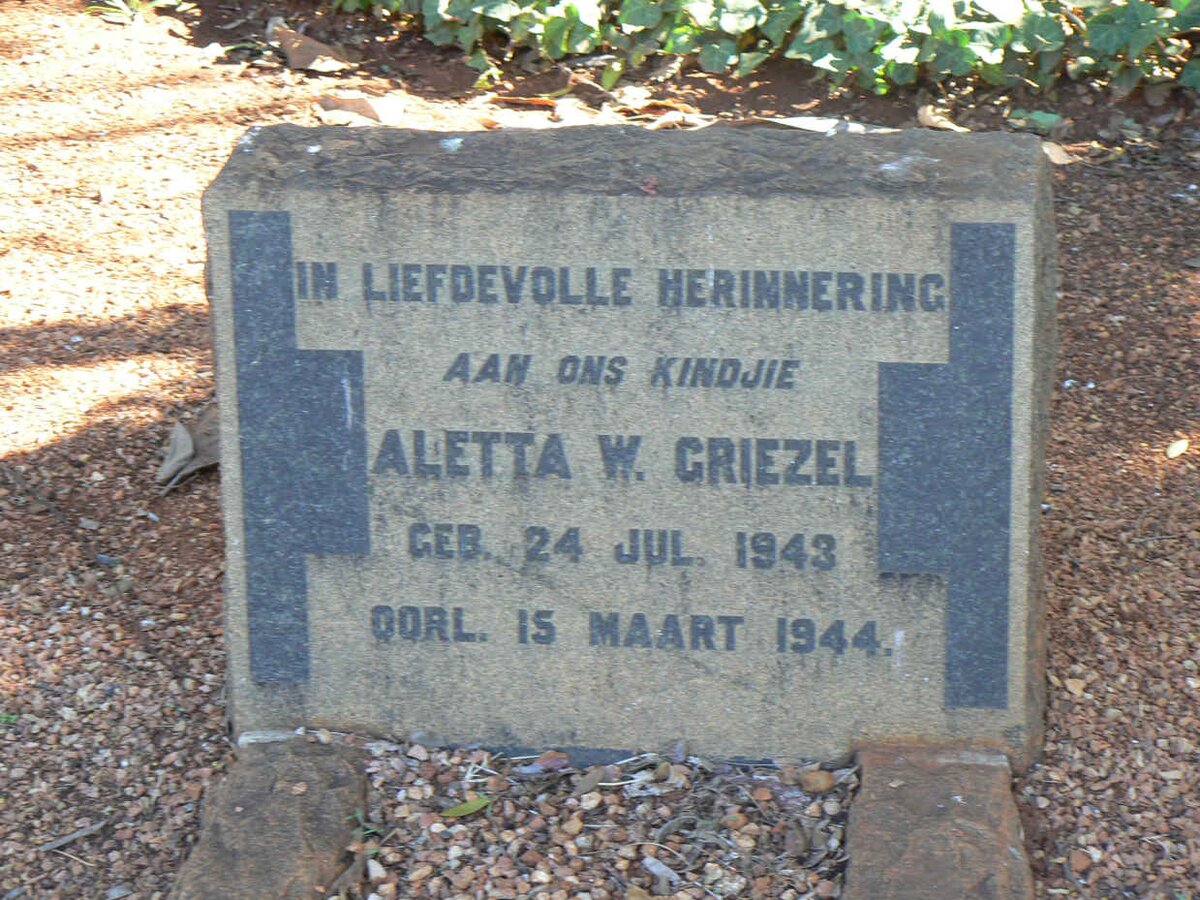 GRIEZEL Aletta W. 1943-1944