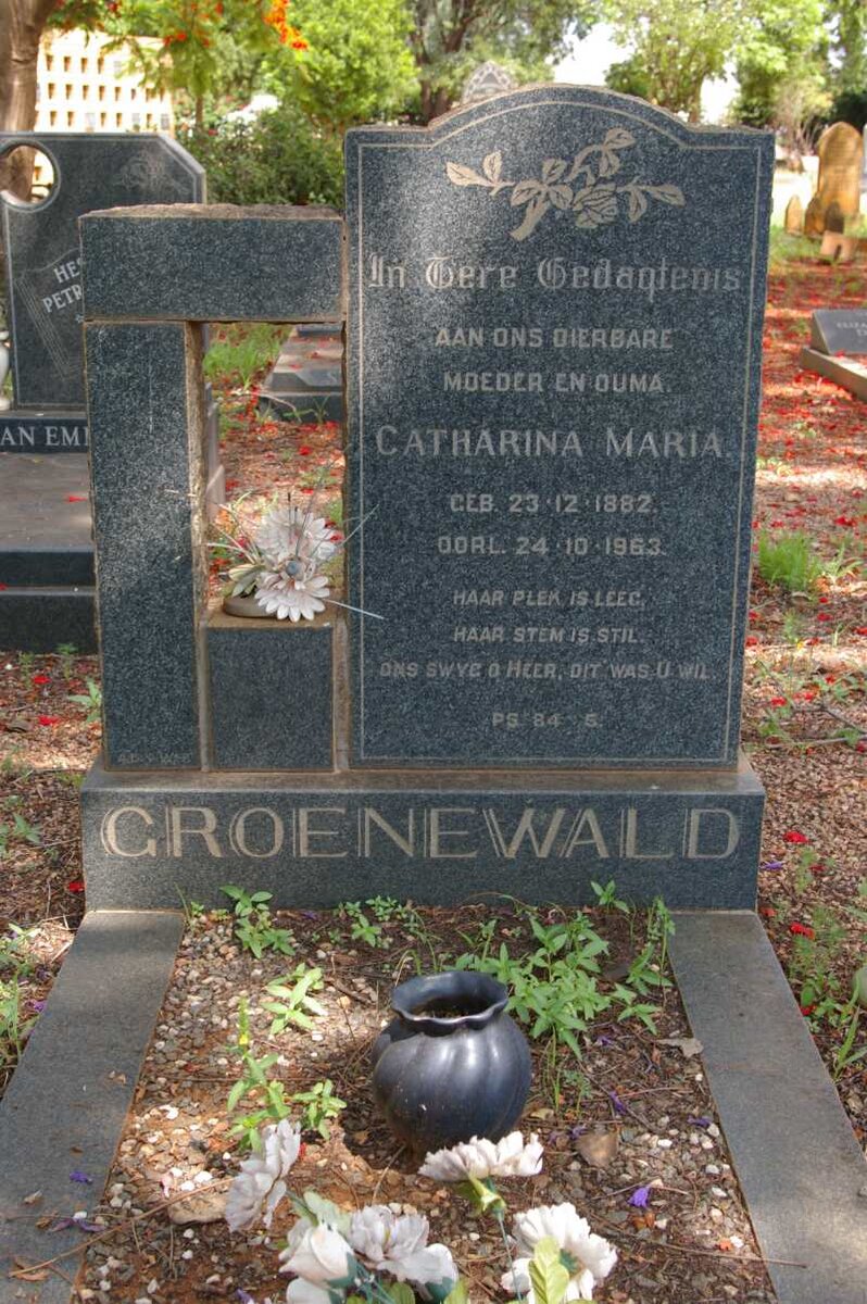 GROENEWALD Catharina Maria 1882-1963