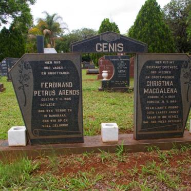 GENIS Ferdinand Petrus Arends 1905- &amp; Christina Magdalena 1908-1983