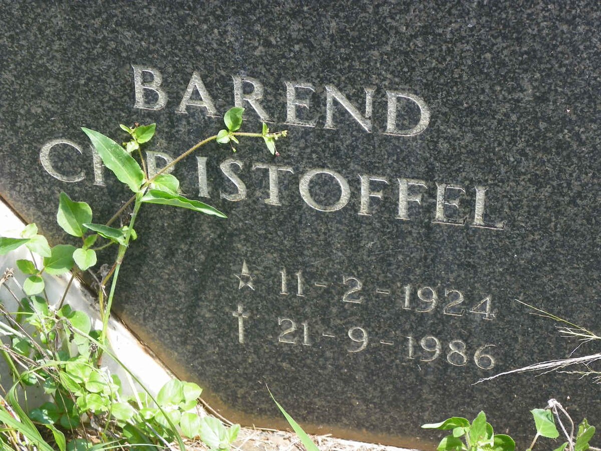 GREEF Barend Christoffel 1924-1986 &amp; Christina Jacoba 1925-2003