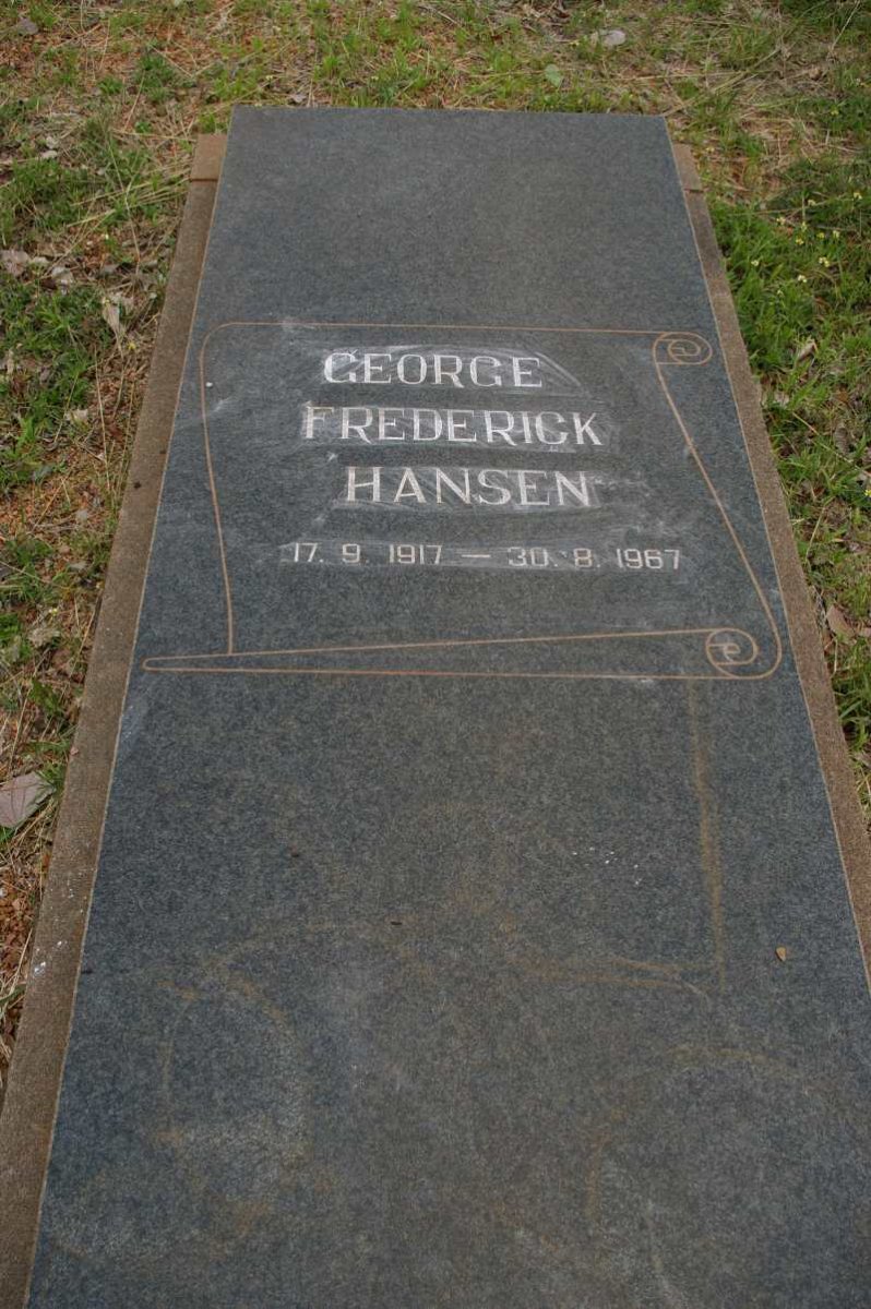 HANSEN George Frederick 1917-1967