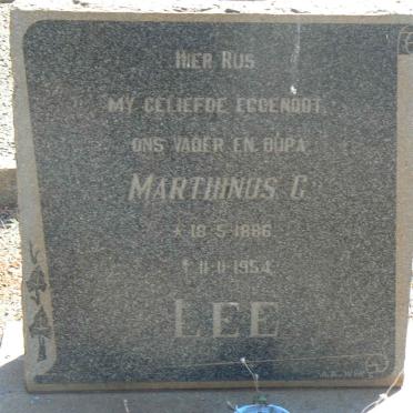 LEE Marthinus C. 1886-1954