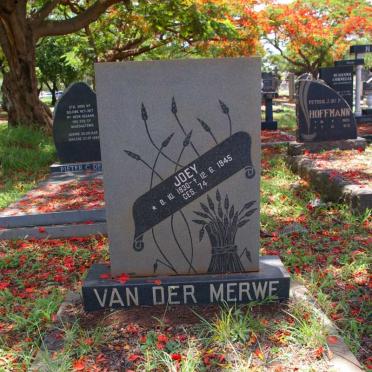 MERWE Joey, van der 1930-1945