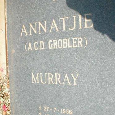 MURRAY A.C.D. geb. GROBLER 1956-1985