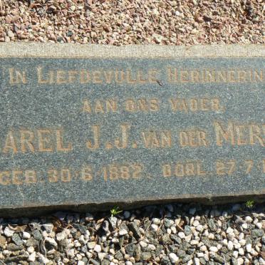 MERWE Carel J.J., van der 1882-1958