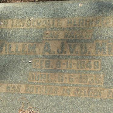 MERWE Willem A.J., v.d. 1848-1936