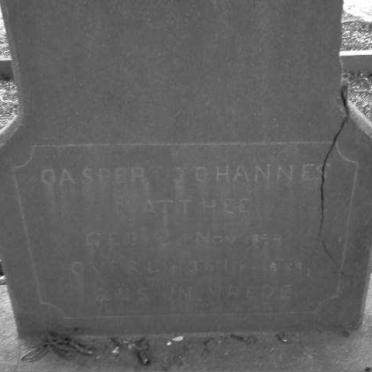 MATTHEE Casper Johannes 1894-1939 