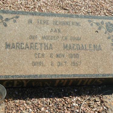 PITTIUS Margaretha Magdalena, Gey van 1890-1957