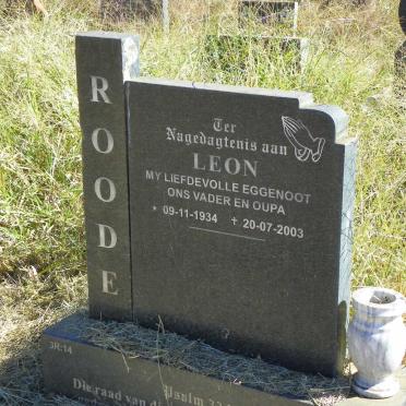 ROODE Leon 1934-2003