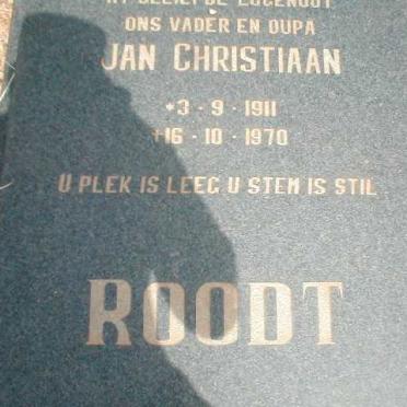ROODT Jan Christiaan 1911-1970