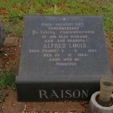 RAISON Alfred Louis 1883-1964