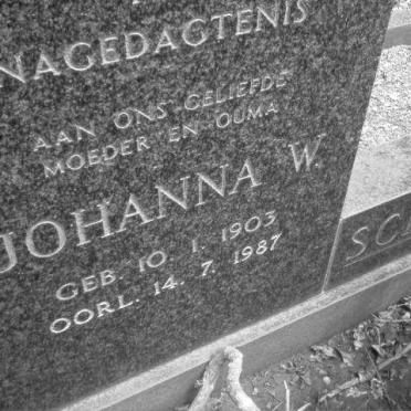 SCHOEMAN Petrus P. A. 1898-1975 & Johanna W. 1903-1987 _2