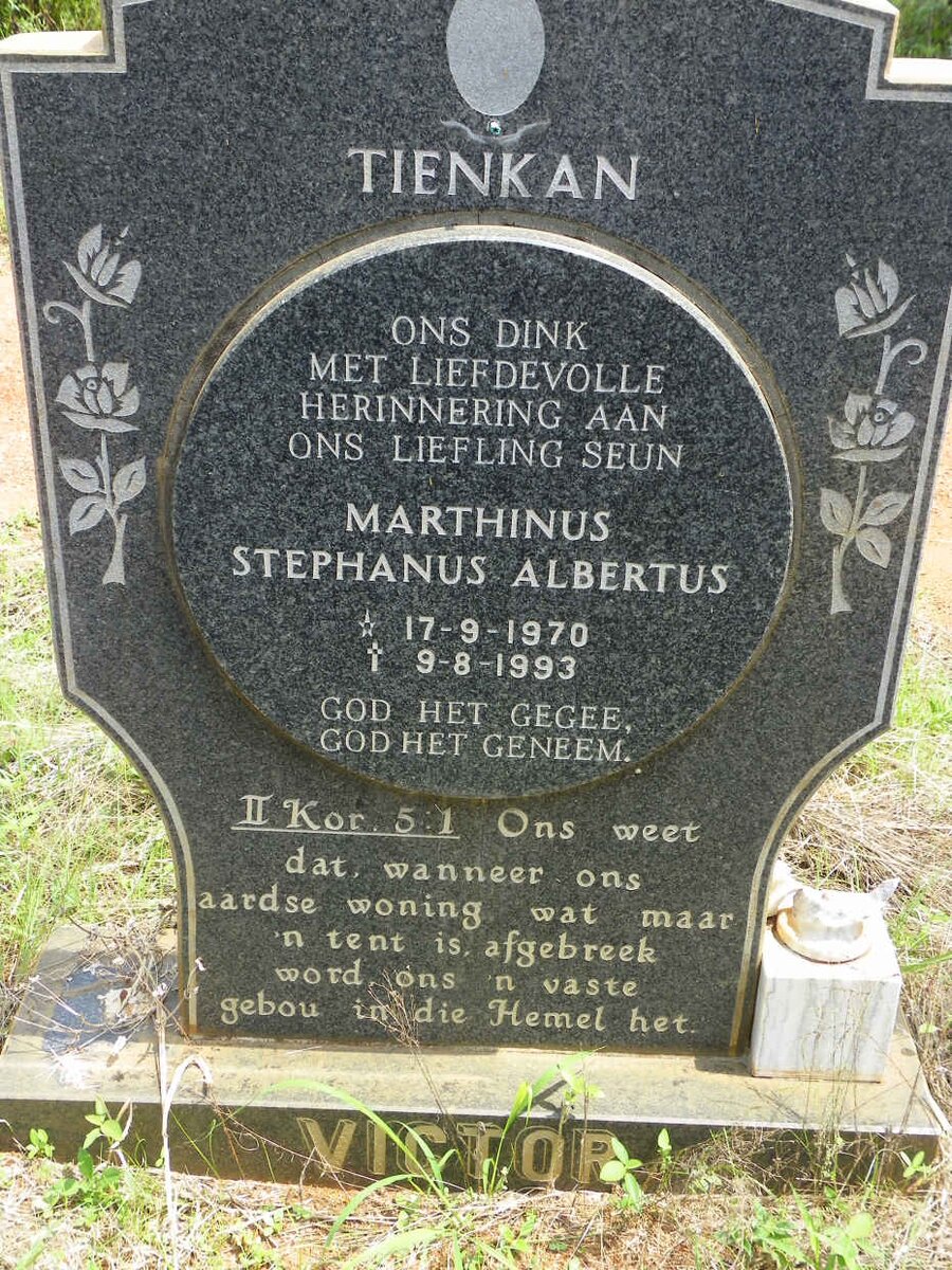 VICTOR Marthinus Stephanus Albertus 1970-1993