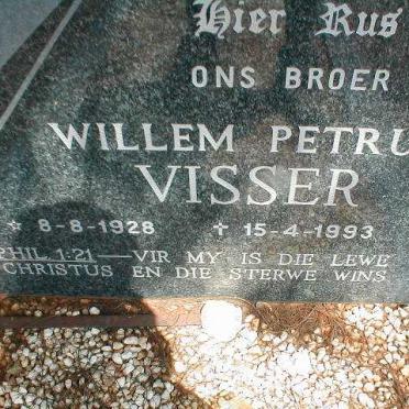 VISSER Willem Petrus 1928-1993