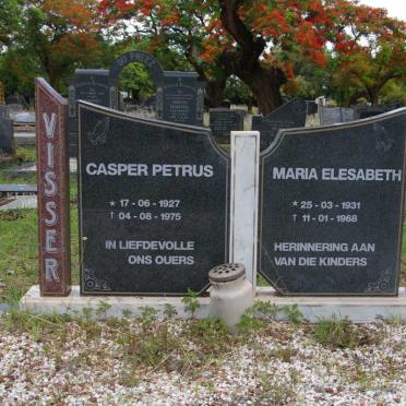 VISSER Casper Petrus 1927-1975 &amp; Maria Elesabeth 1931-1968