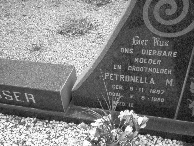 VISSER Petronella M. 1897-1988