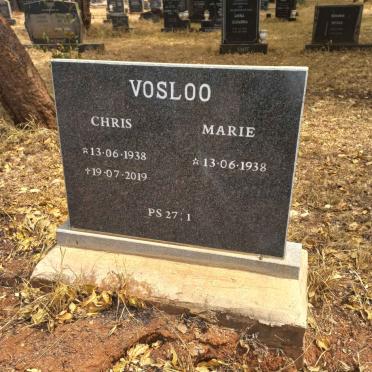 VOSLOO Chris 1938-2019 &amp; Marie 1938-