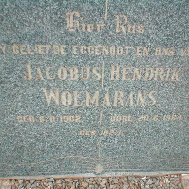 WOLMARANS Jacobus Hendrik 1902-1964
