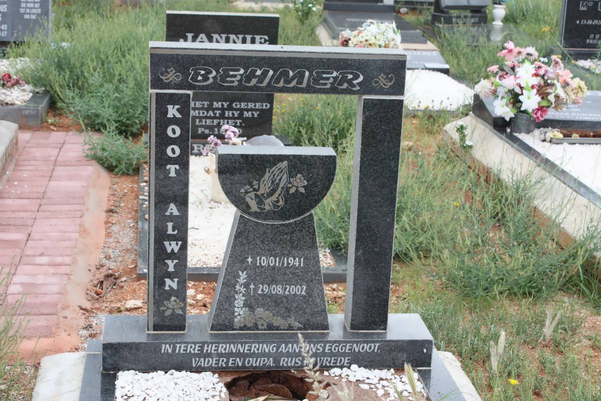 BEHMER Koot Alwyn 1941-2002