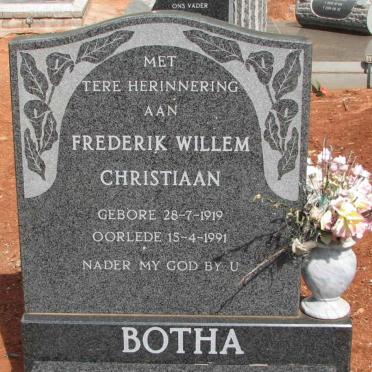 BOTHA Frederik Willem Christiaan 1919-1991