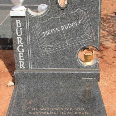 BURGER Pieter Rudolf 1974-1991