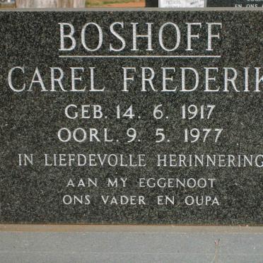 BOSHOFF Carel Frederik 1917-1977