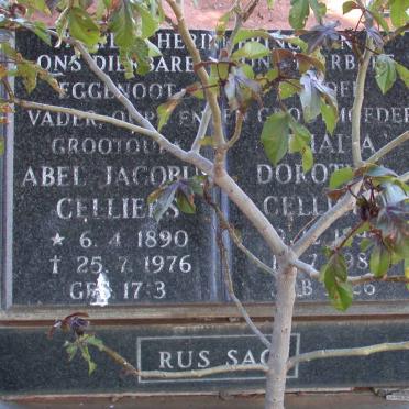 CELLIERS Abel Jacobus 1890-1976 &amp; Athalia Dorothea1895-198?