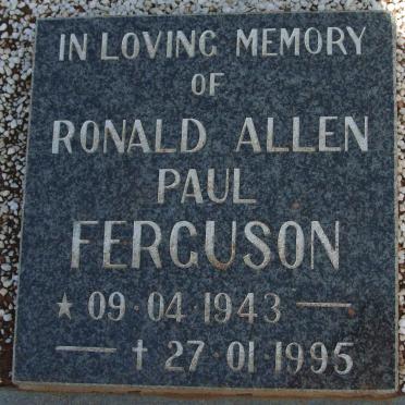 FERGUSON Ronald Allen Paul 1943-1995
