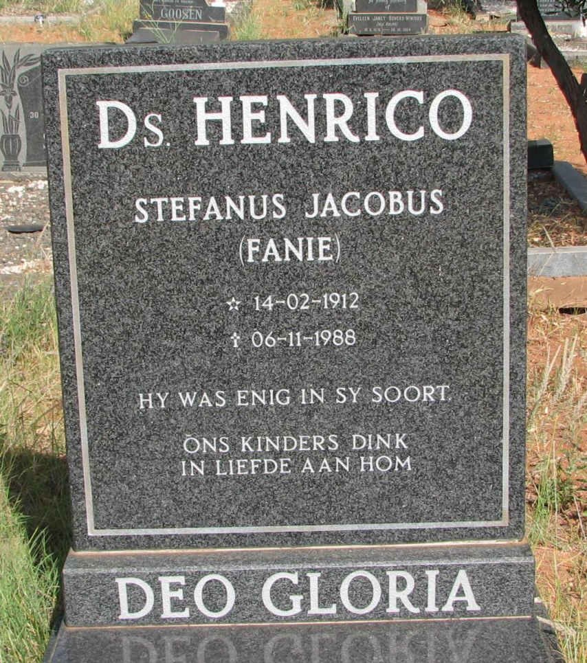 HENRICO Stefanus Jacobus 1912-1988