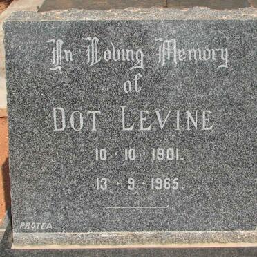 LEVINE Dot 1901-1965