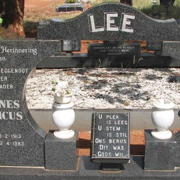 LEE Johannes Lodevicus 1913-1983 &amp; Heila Anna Christina 1922-2007