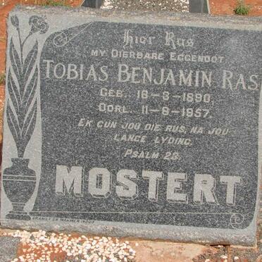 MOSTERT Tobias Benjamin Ras 1890-1957