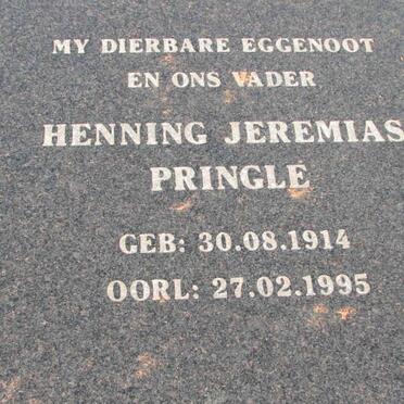 OLIVIER Henning Jeremias Pringle 1914-1995