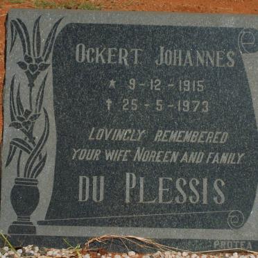 PLESSIS Ockert Johannes, du 1915-1973