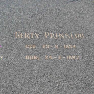 PRINSLOO Gerty 1934-1967