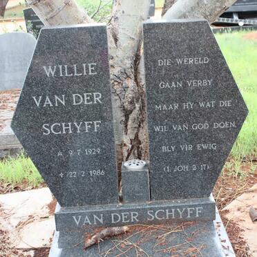 SCHYFF Willie, van der 1929-1986