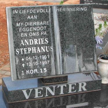 VENTER Andries Stephanus 1951-1997