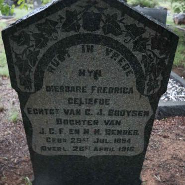 BOOYSEN Fredrica nee BENDER 1894-1916
