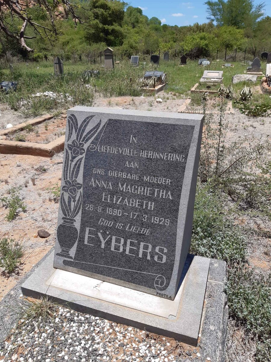 EYBERS Anna Magrietha Elizabeth 1890-1929
