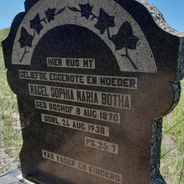 BOTHA Ragel Sophia Maria nee BOSHOF 1870-1938