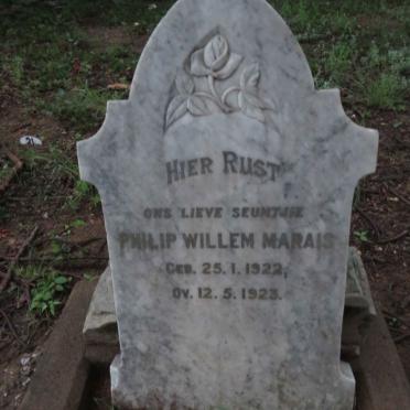MARAIS Philip Willem 1922-1923