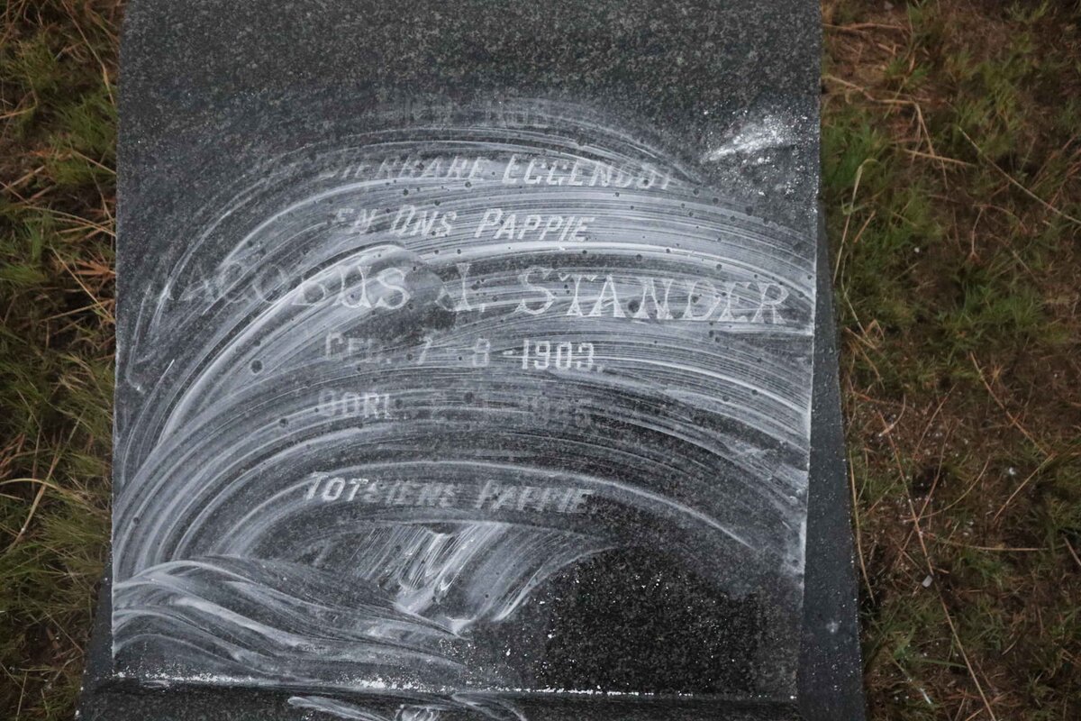 STANDER Jacobus I. 1903-1945