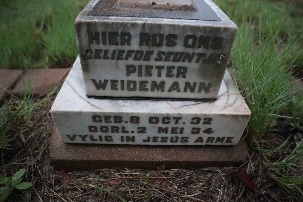 WEIDEMANN Pieter 1932-1934