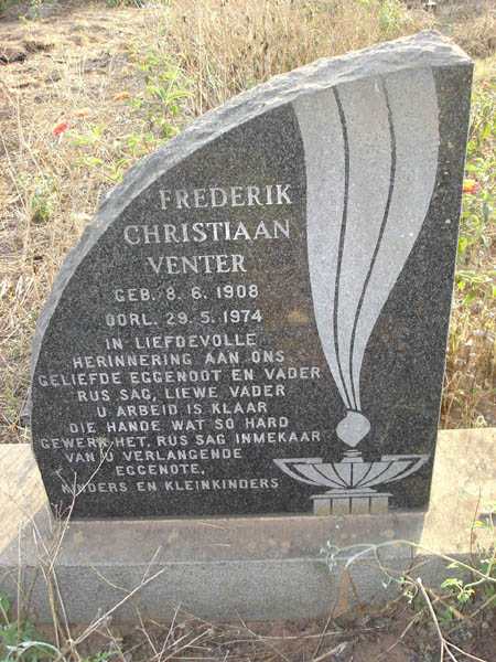 VENTER Frederik Christiaan 1908-1974