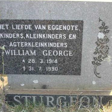STURGEON William George 1914-1990